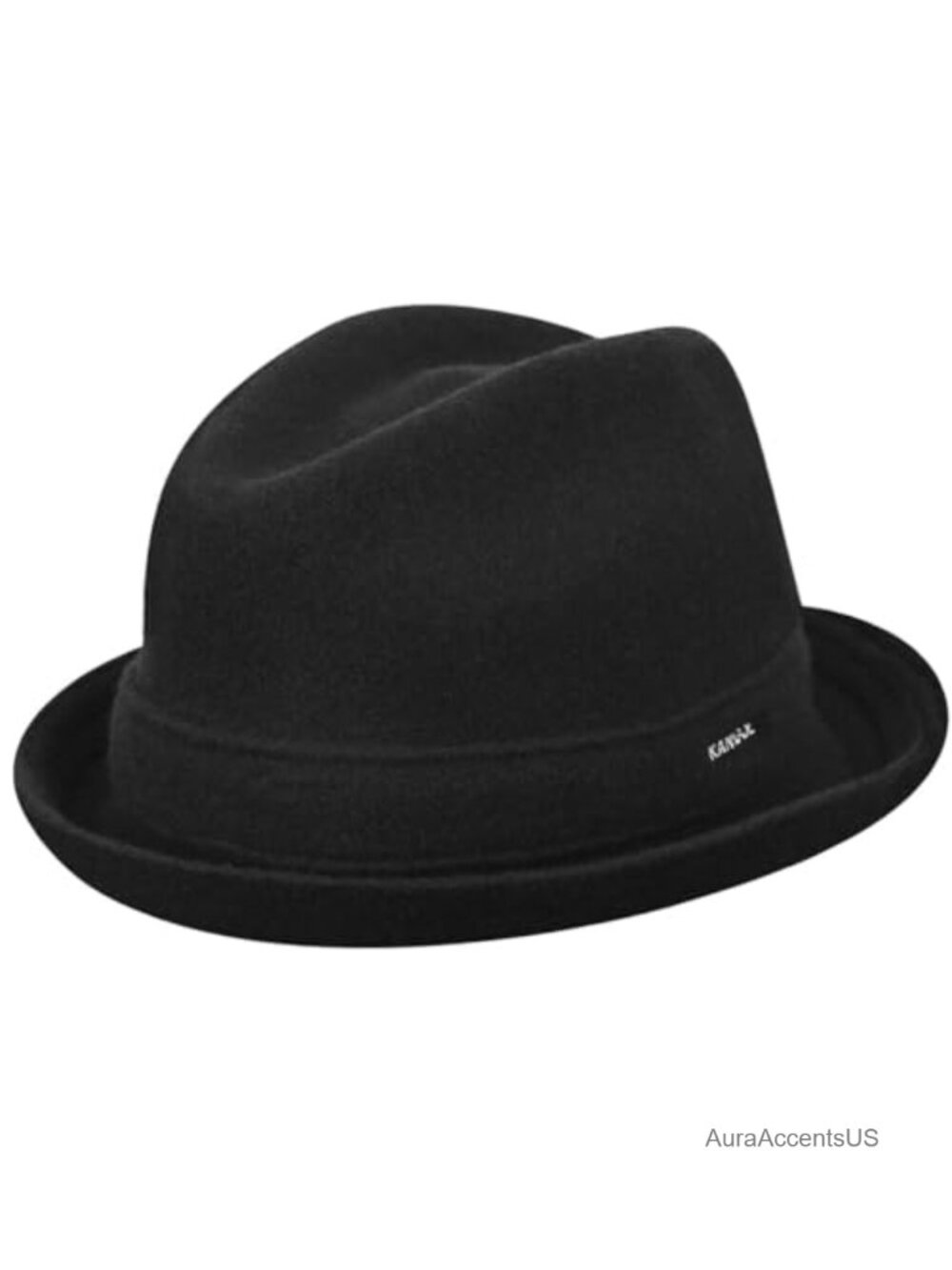 Wool Fedora Trilby Hat Classic Fall Winter Dress Hat 2 Inch Brim
